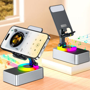 Phone Stand With Bluetooth Audio Speaker