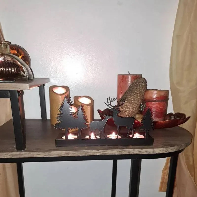 Reindeer Tealight Candle Holder