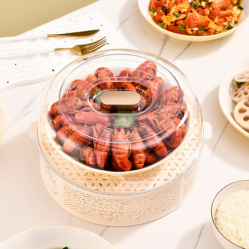 Dust-proof multi-layer hollow dish cover