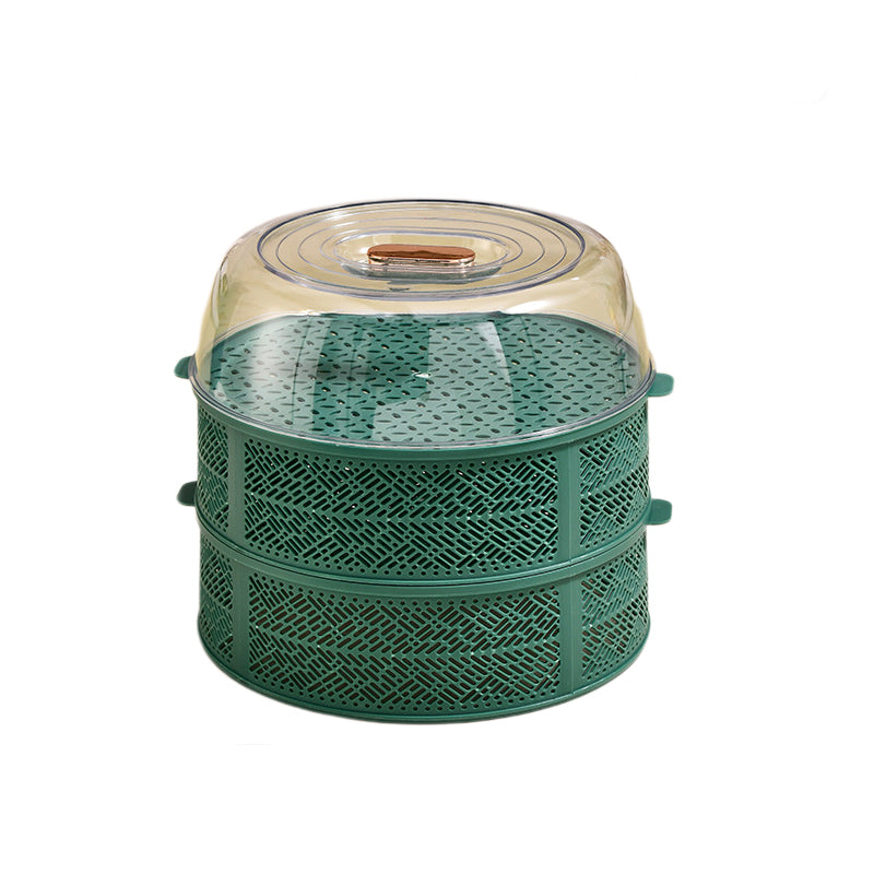 Dust-proof multi-layer hollow dish cover
