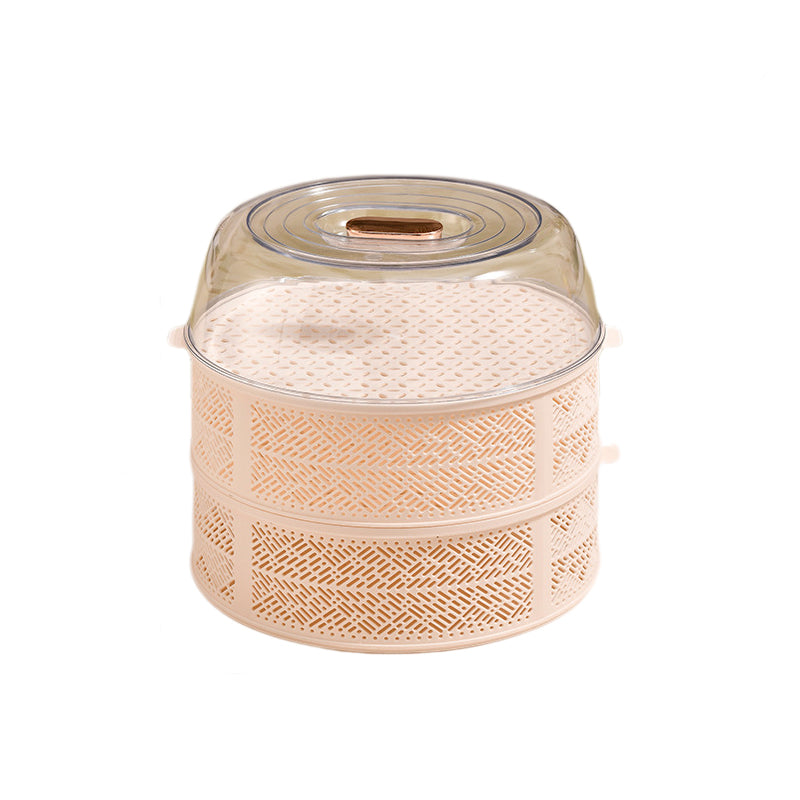 Dust-proof multi-layer hollow dish cover