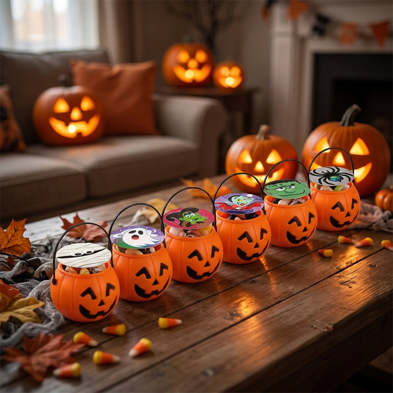 18-Pack Prefilled Halloween Pumpkin Toy Set