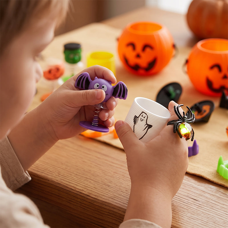 18-Pack Prefilled Halloween Pumpkin Toy Set