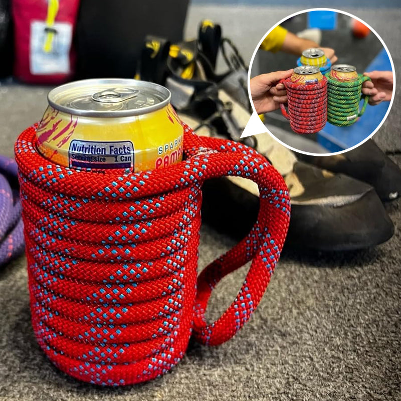 Climbing rope drink can holder – whimsyard
