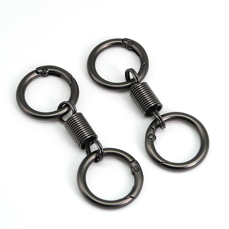 Nordic Retro Spring Double Ring Keychain – whimsyard