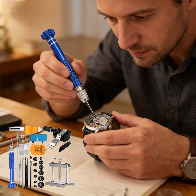 Aless™ Professional Watch Repair & Battery Replacement Tool Kit